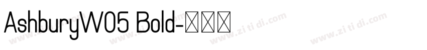 AshburyW05 Bold字体转换
